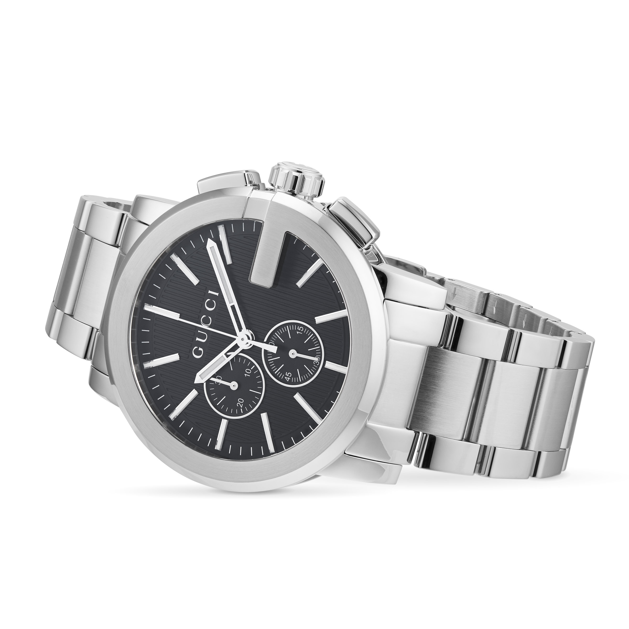 gucci men's g chronograph bracelet watch 44mm