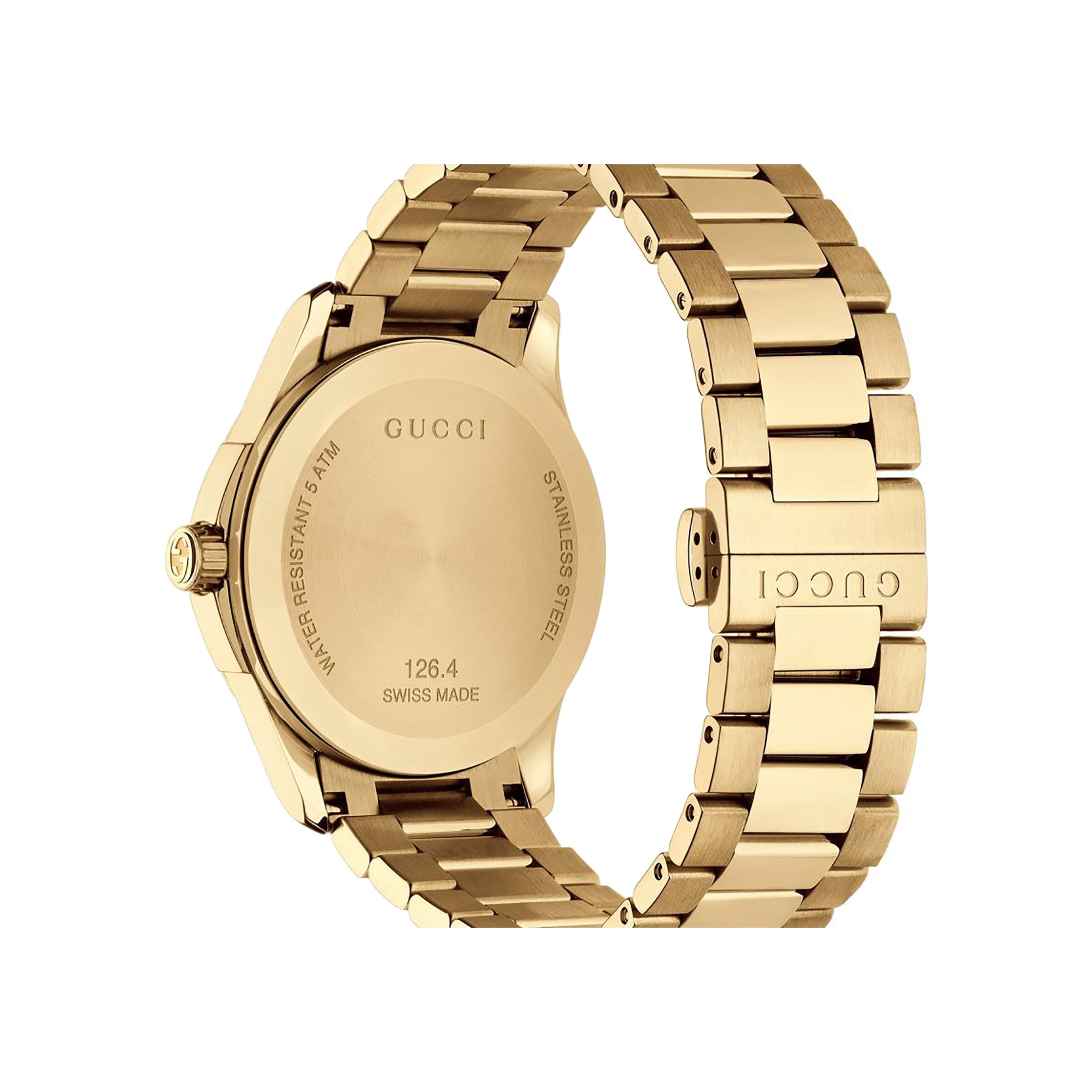 white gold gucci watch men