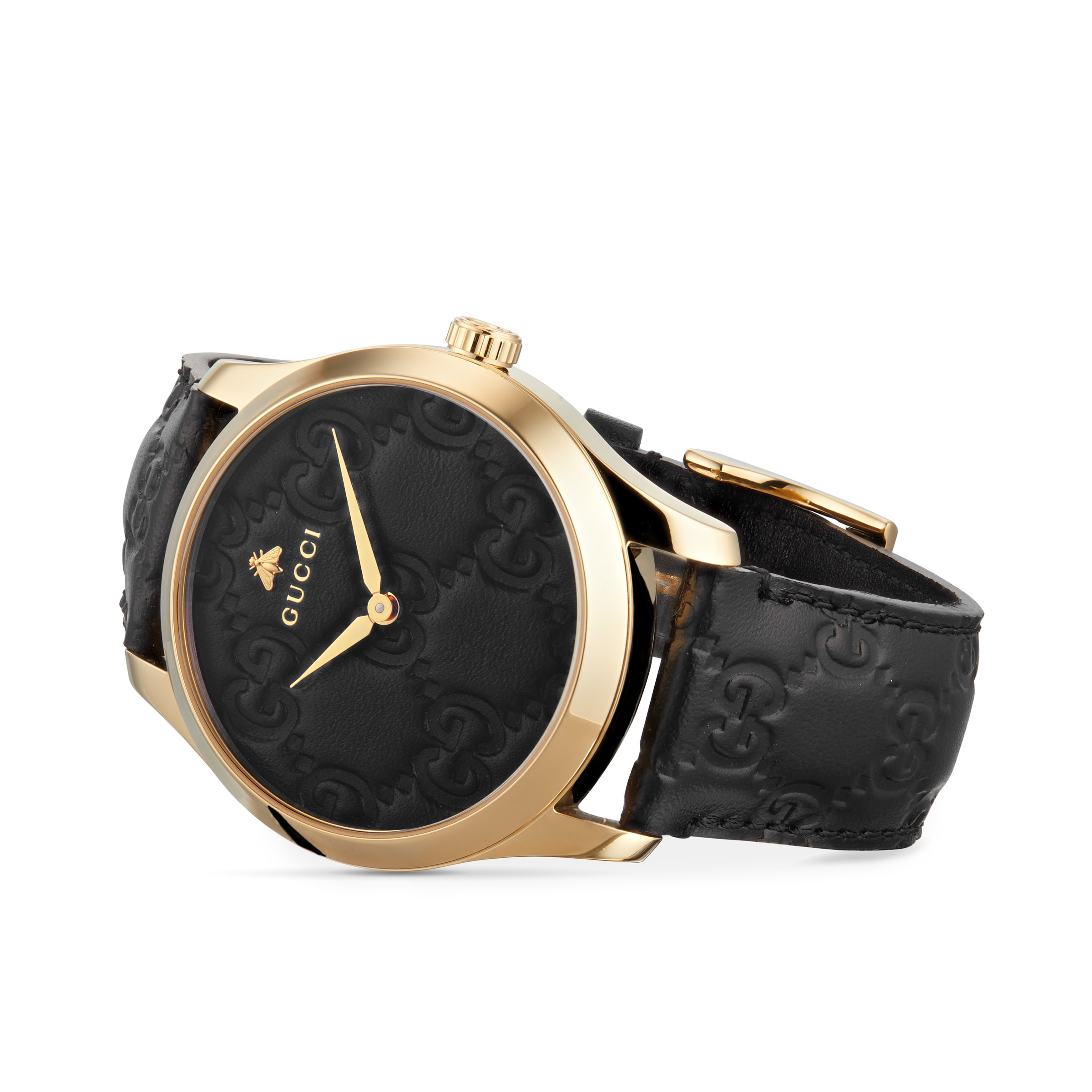 Gucci black hot sale strap watch