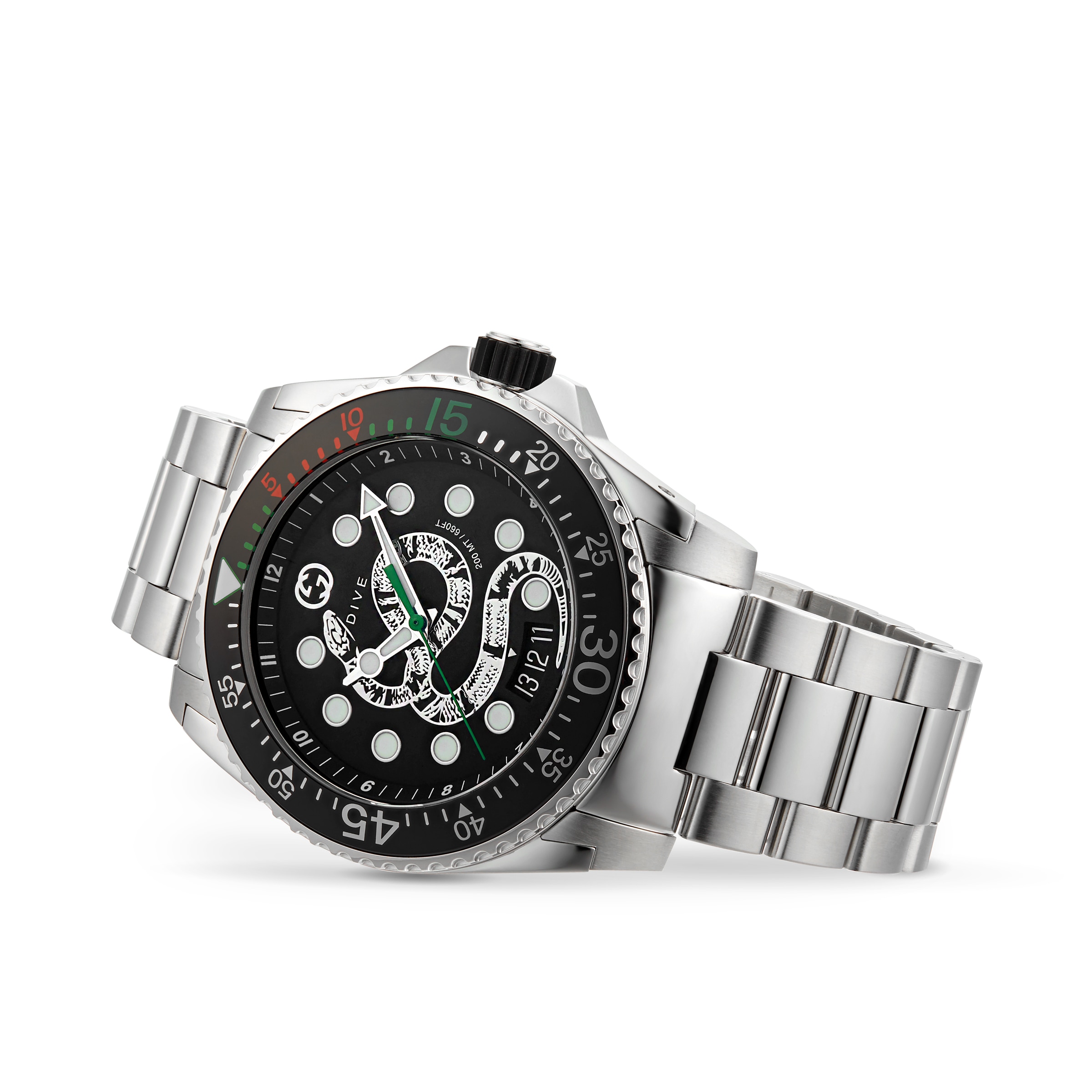 Gucci dive black dial sale men's watch