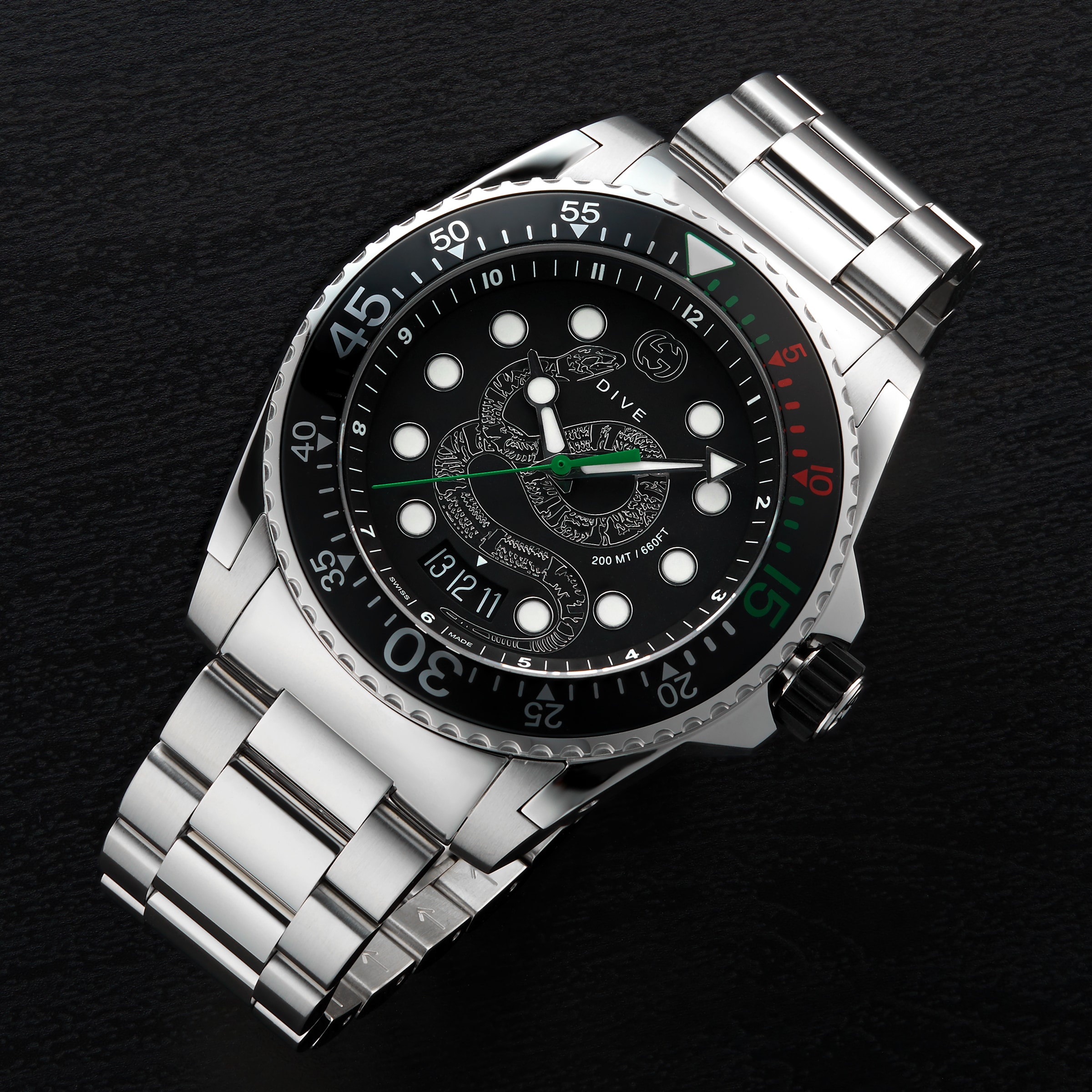 Gucci 45mm shop dive watch