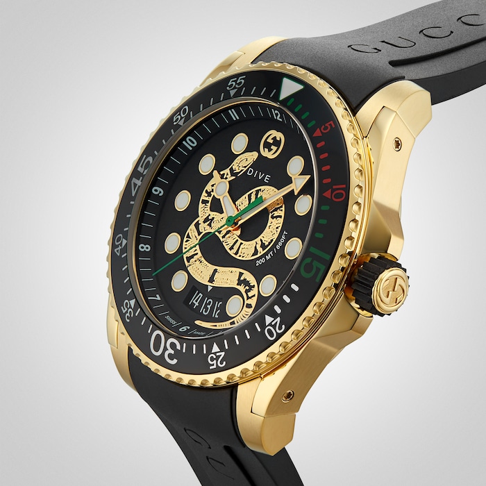 Afleiden strategie Moeras Gucci Gucci Dive watch, 45mm YA136219 | Mappin and Webb