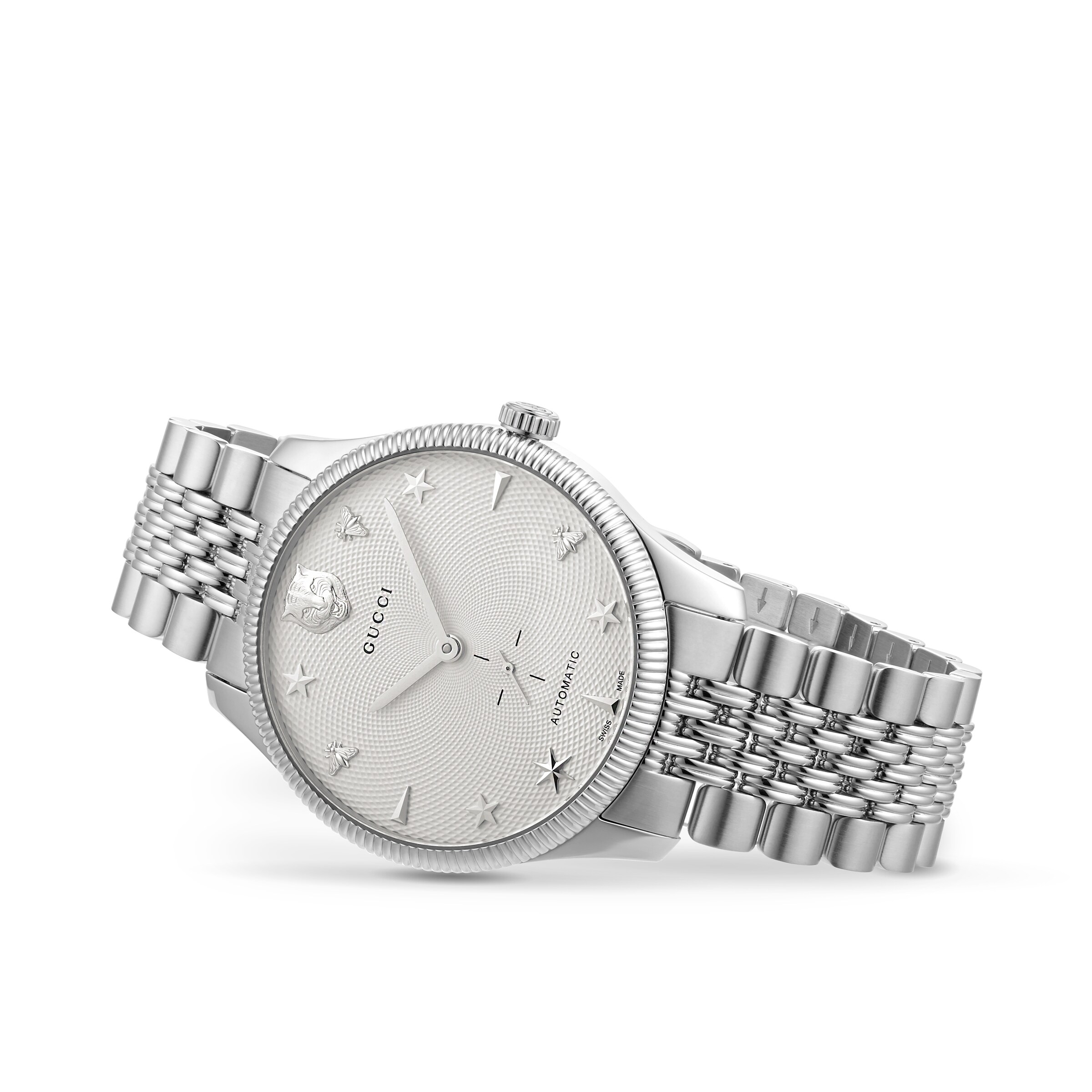 Gucci g timeless on sale stainless steel watch