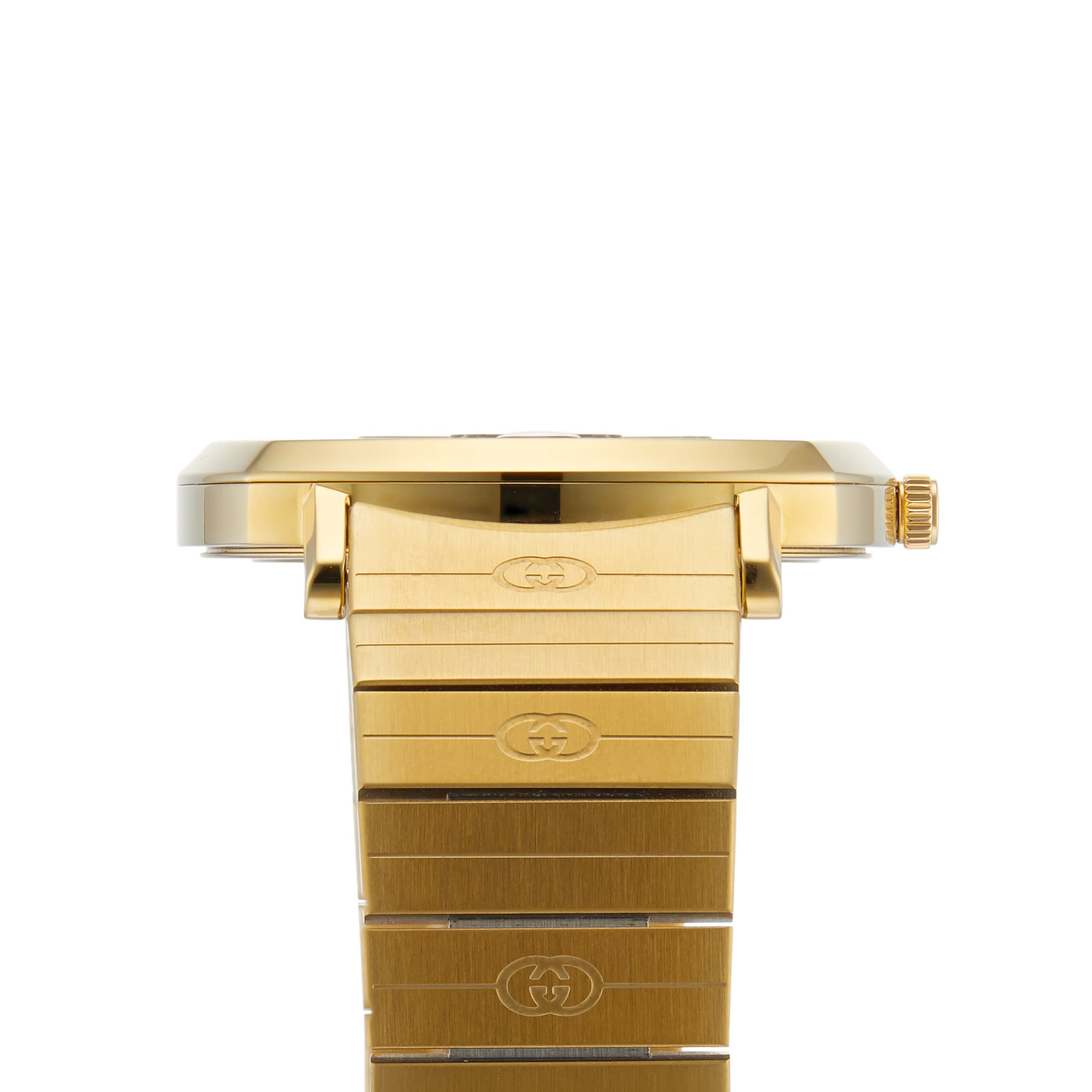 Gucci grip discount gold pvd watch