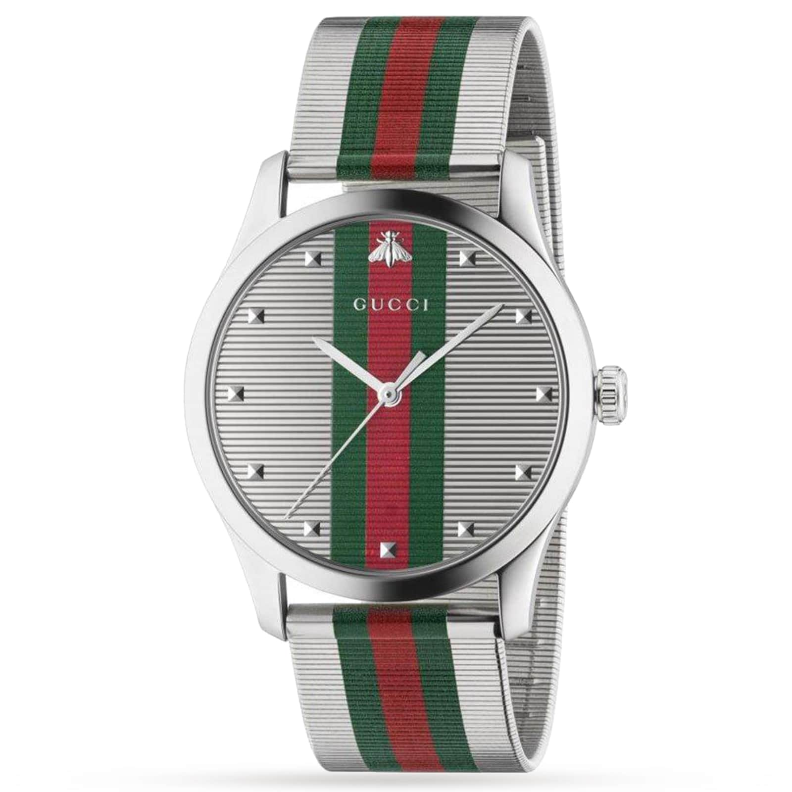 Gucci watch silver on sale mens