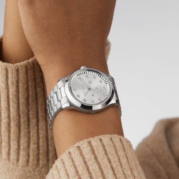 Gucci G-Timeless Silver 38mm Unisex Watch