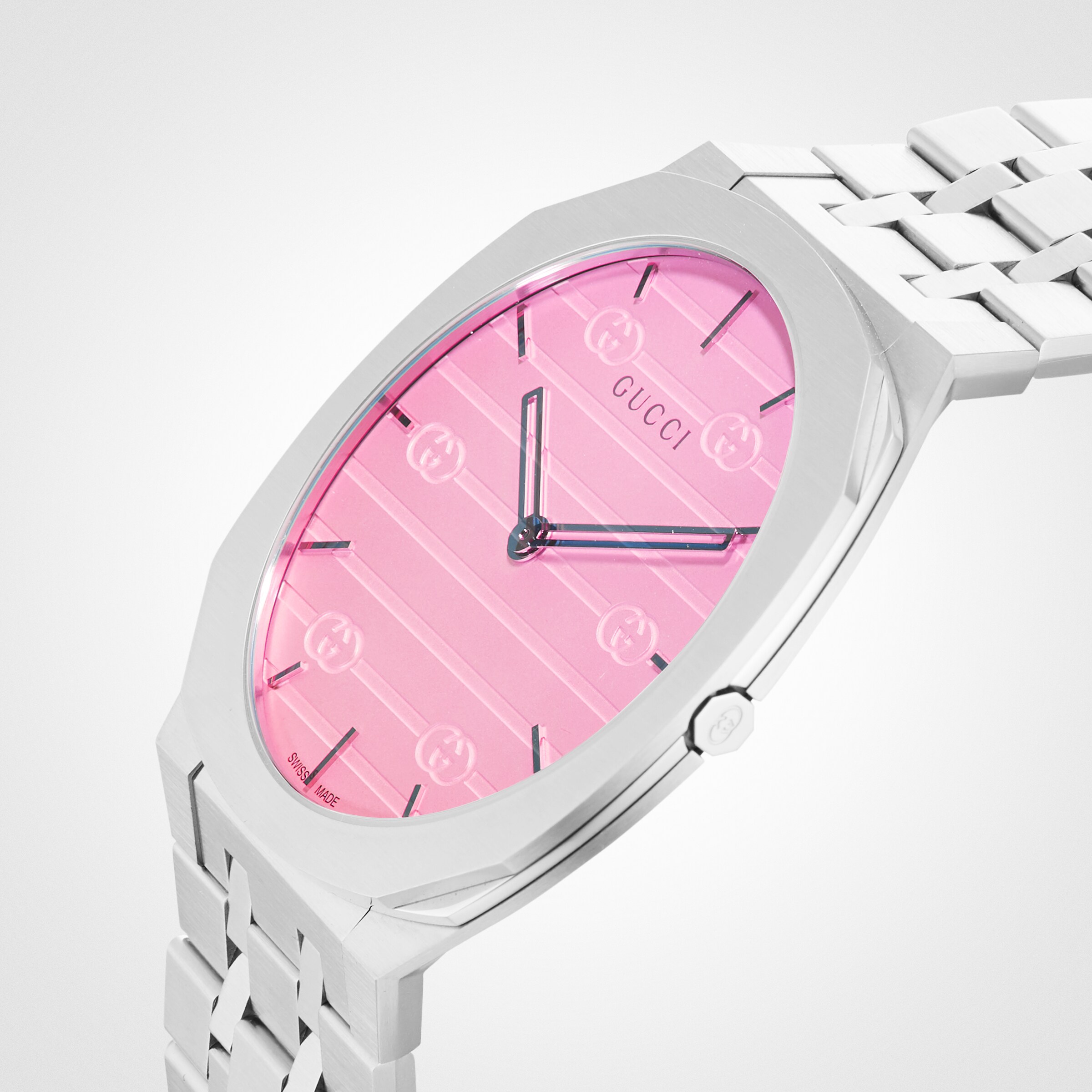 Pink hotsell gucci watch