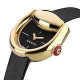 Gucci Horsebit Watch 27x25mm Black Leather