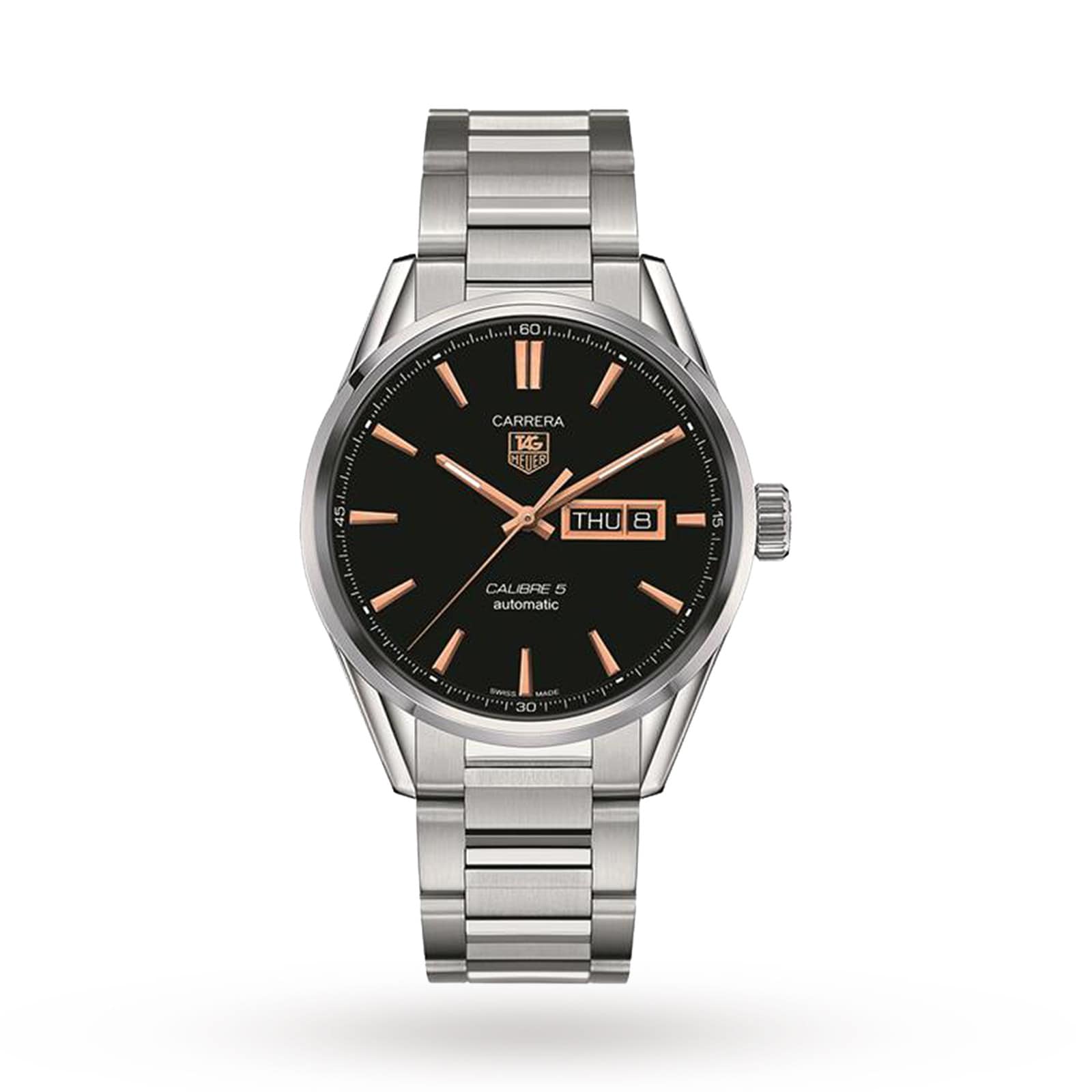 Tag heuer carrera calibre 5 mens watch sale