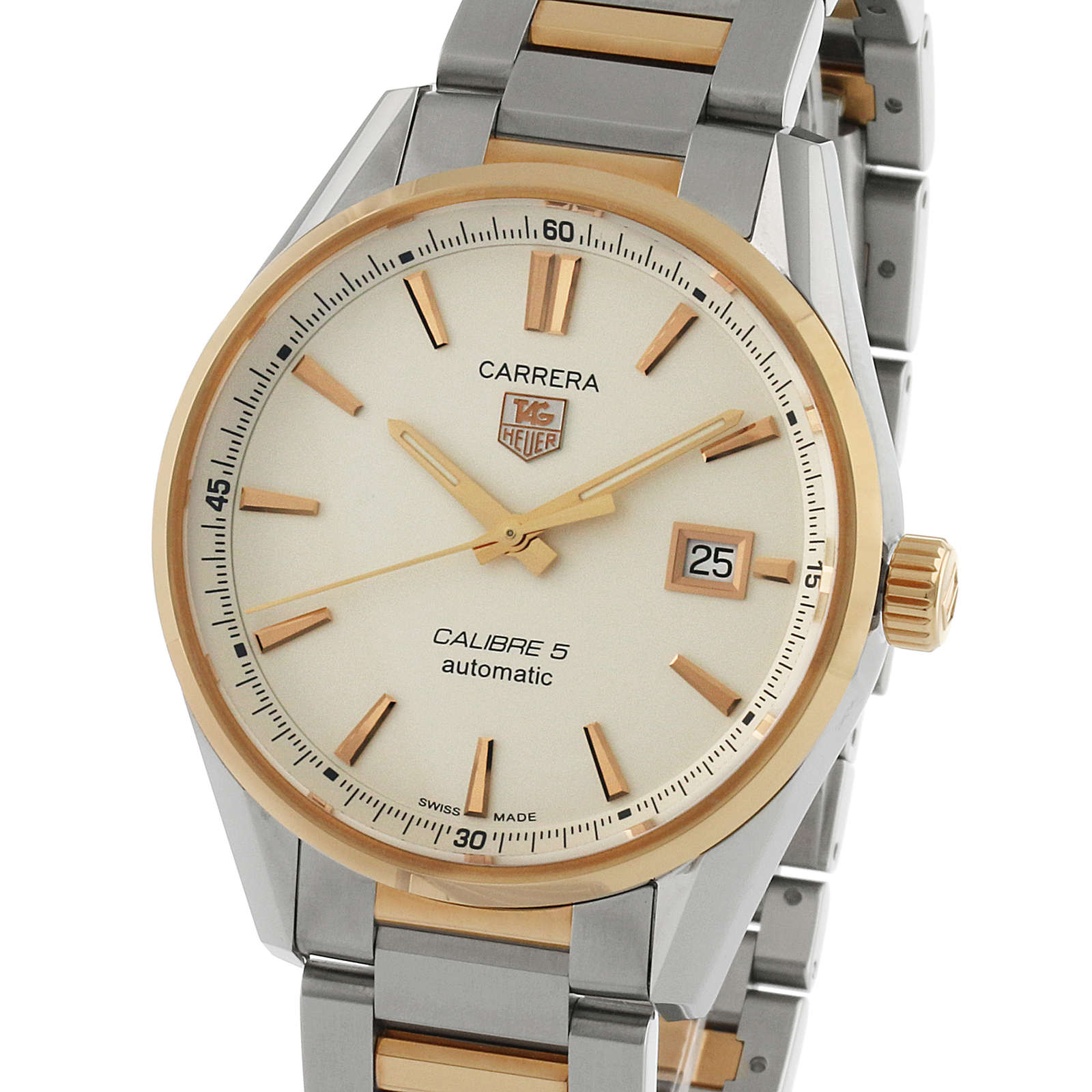 Tag heuer carrera calibre 5 mens 44mm automatic clearance watch