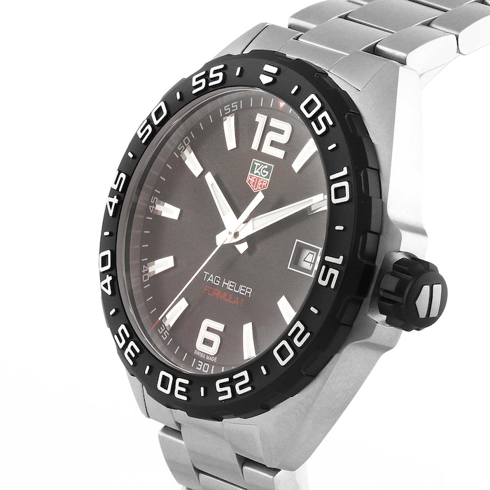 TAG HEUER Formula-1 41MM Quartz SS Black Dial Men's Watch WAZ111A.BA0875, Fast & Free US Shipping