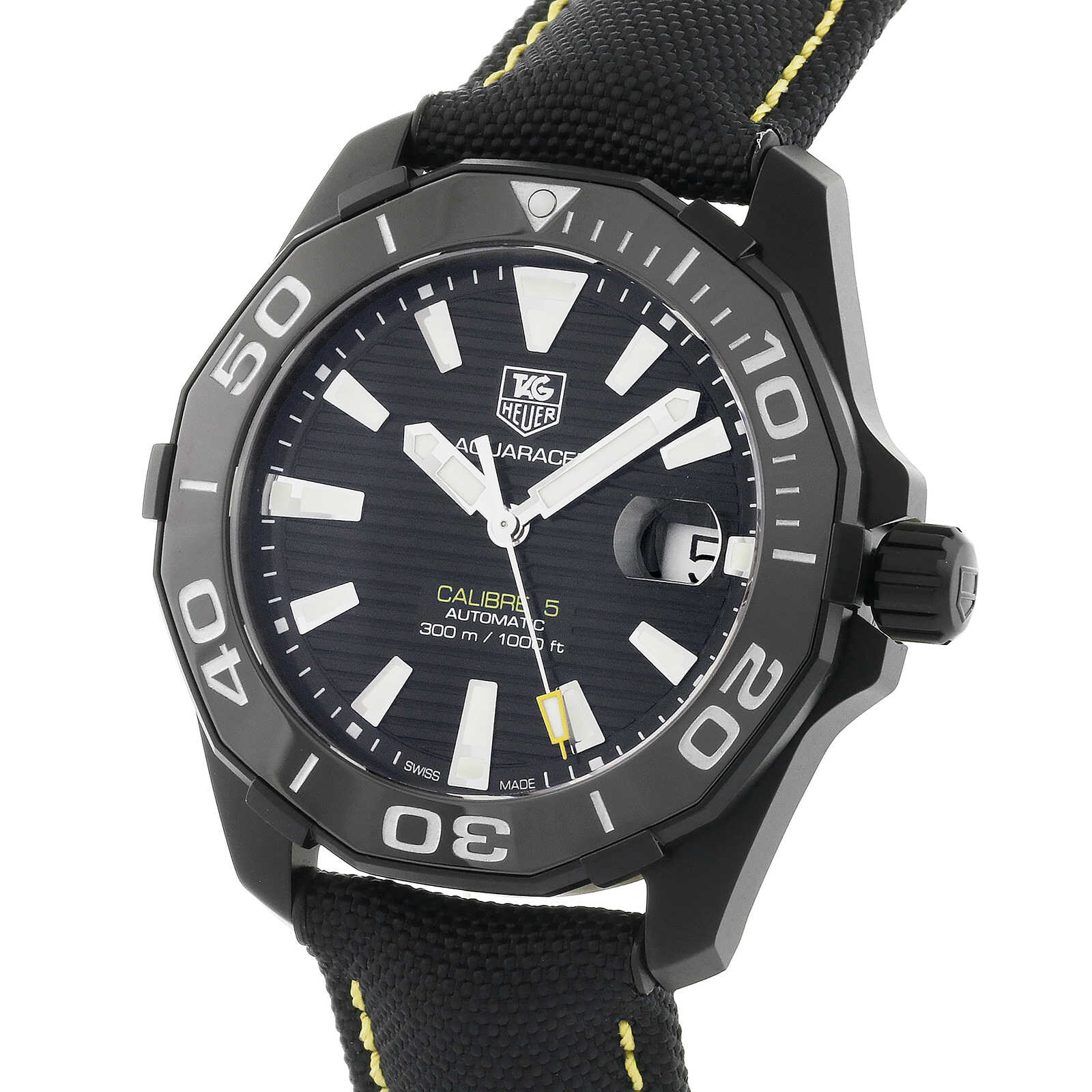 tag heuer aquaracer 41mm on wrist