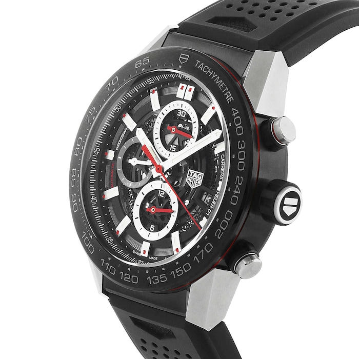  Tag Heuer Carrera Calibre Heuer 01 Automatic Skeleton Dial  Men's Watch CAR2A1Z.FT6044 : Clothing, Shoes & Jewelry