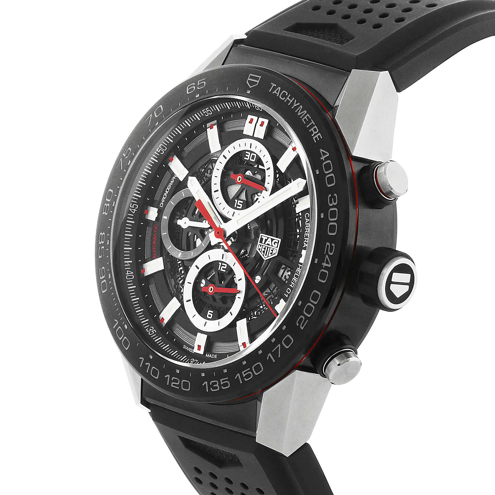 TAG Heuer Carrera Heuer 01 Automatic Skeleton Dial Mens Watch