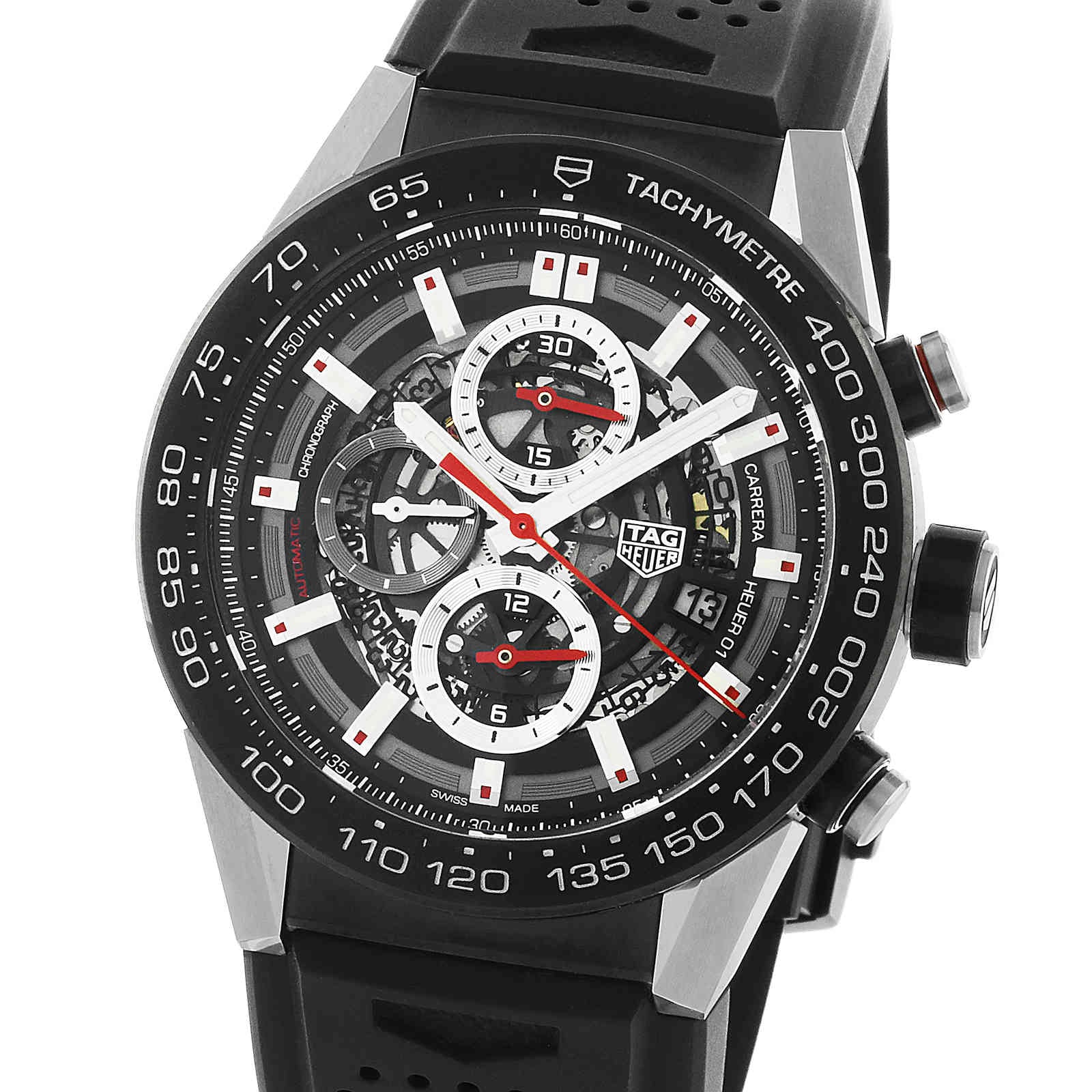 TAG Heuer Carrera Heuer 01 Automatic Skeleton Dial Mens Watch