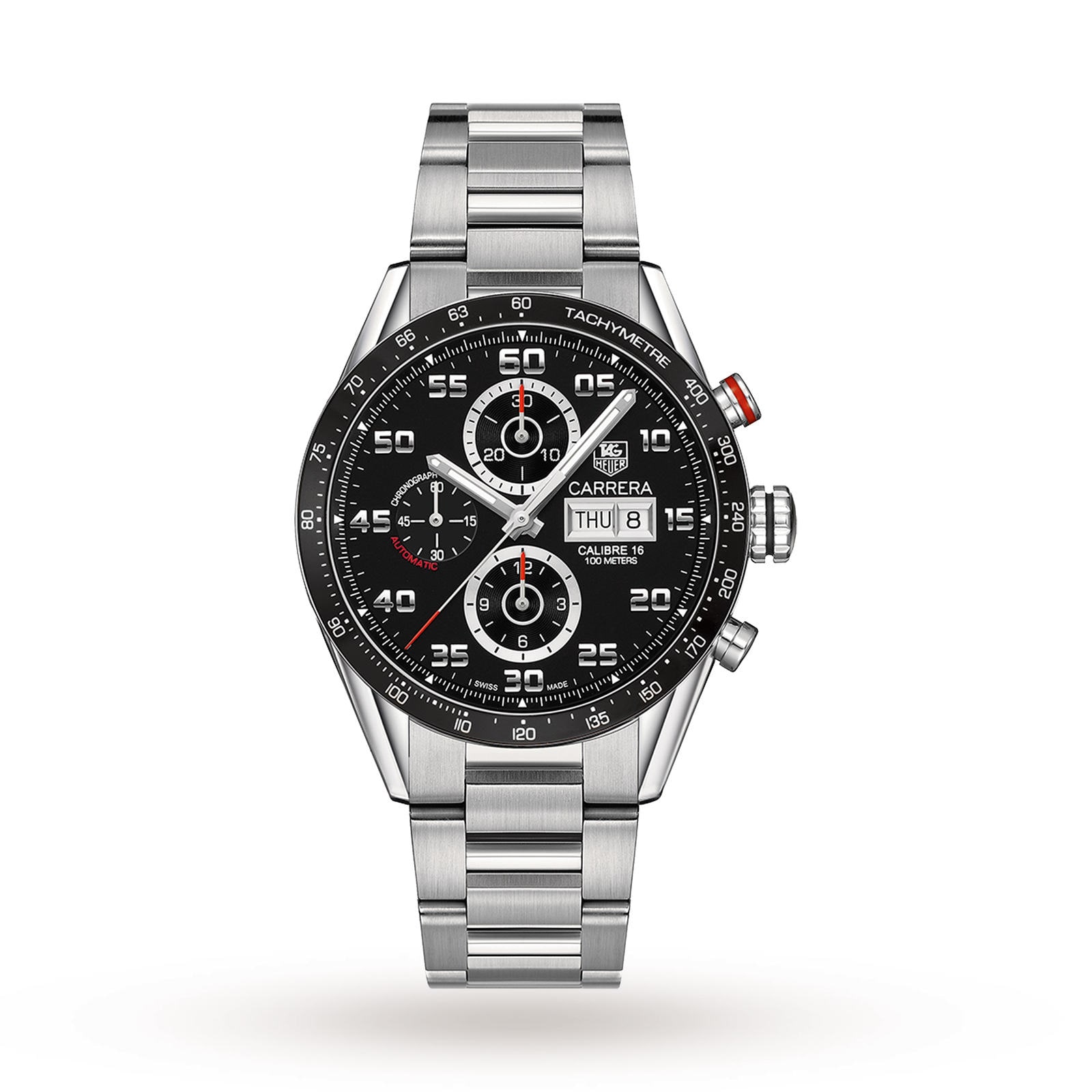 TAG Heuer Carrera Automatic Chronograph Calibre 16 Day-Date 43mm Mens Watch   | Mappin and Webb