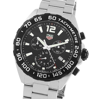 TAG Heuer Formula 1 Quartz Chronograph 200M 43mm Mens Watch Black TAG Heuer Formula 1 Quartz Chronograph 200M 43mm Mens Watch Black