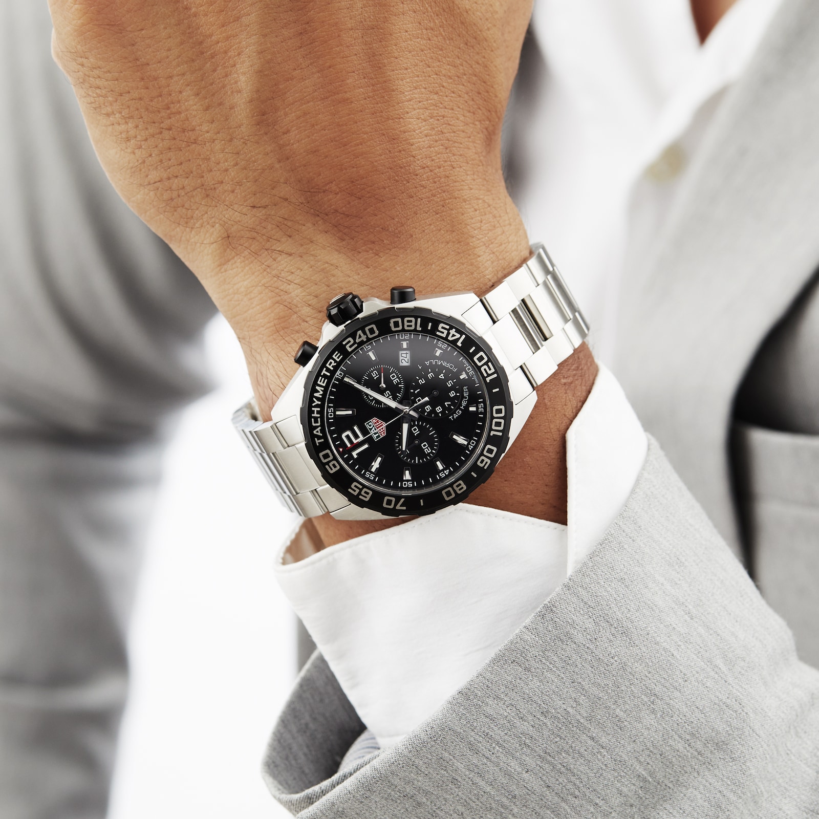 TAG Heuer Formula 1 Quartz Chronograph 200M 43mm Mens Watch Black