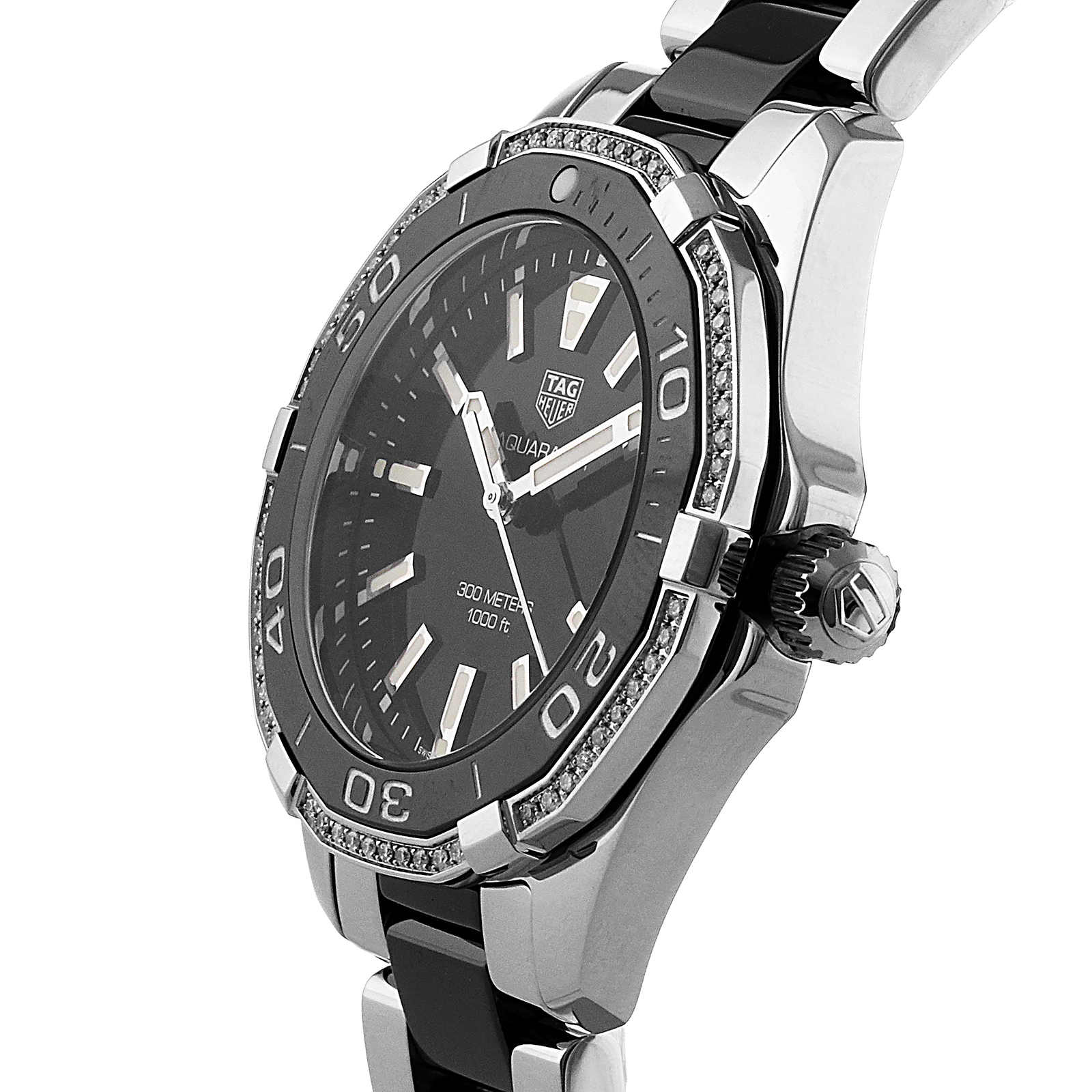 Tag heuer aquaracer 300m discount ceramic ladies 35mm quartz watch