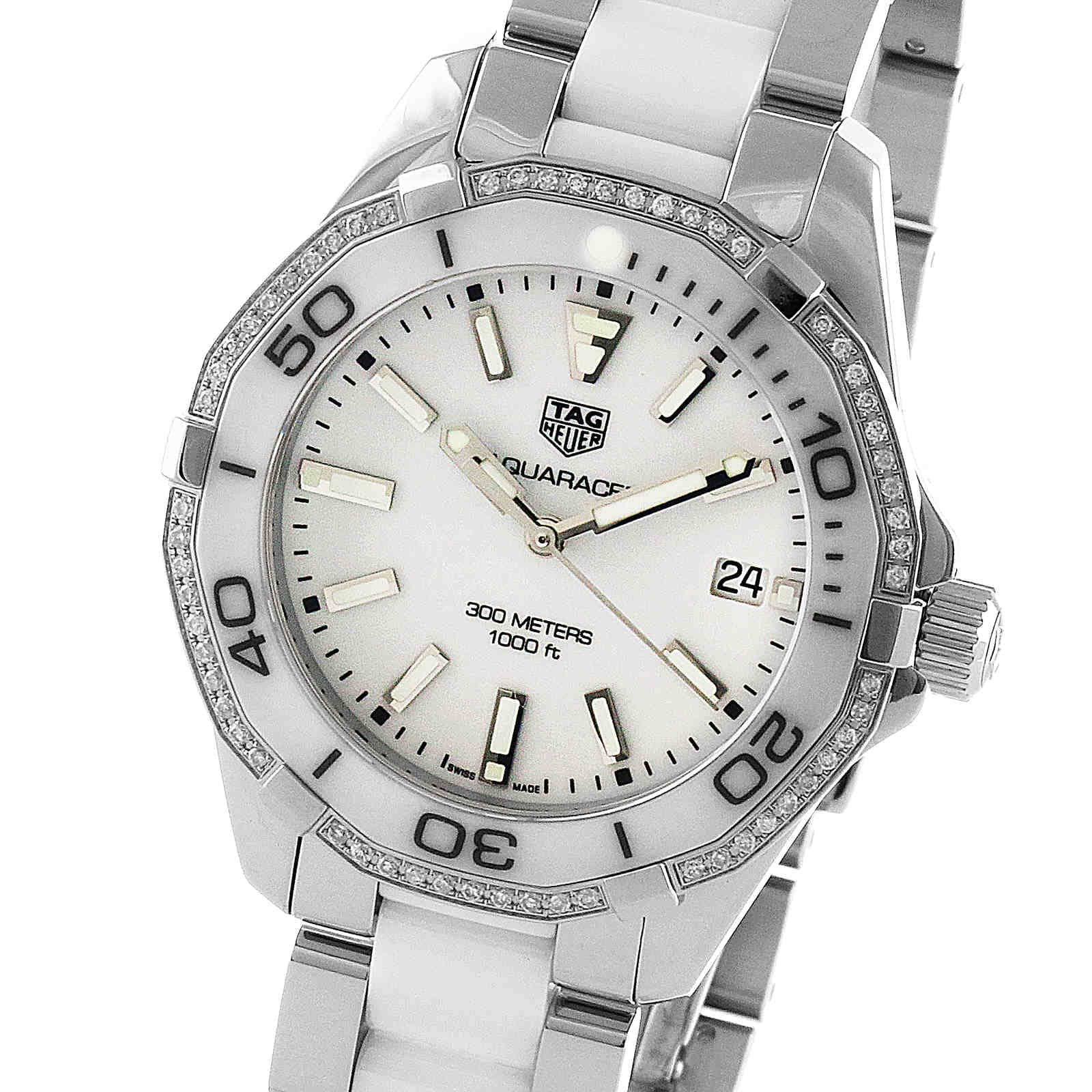TAG Heuer Aquaracer 300M Ceramic 35mm Quartz Ladies Watch WAY131H