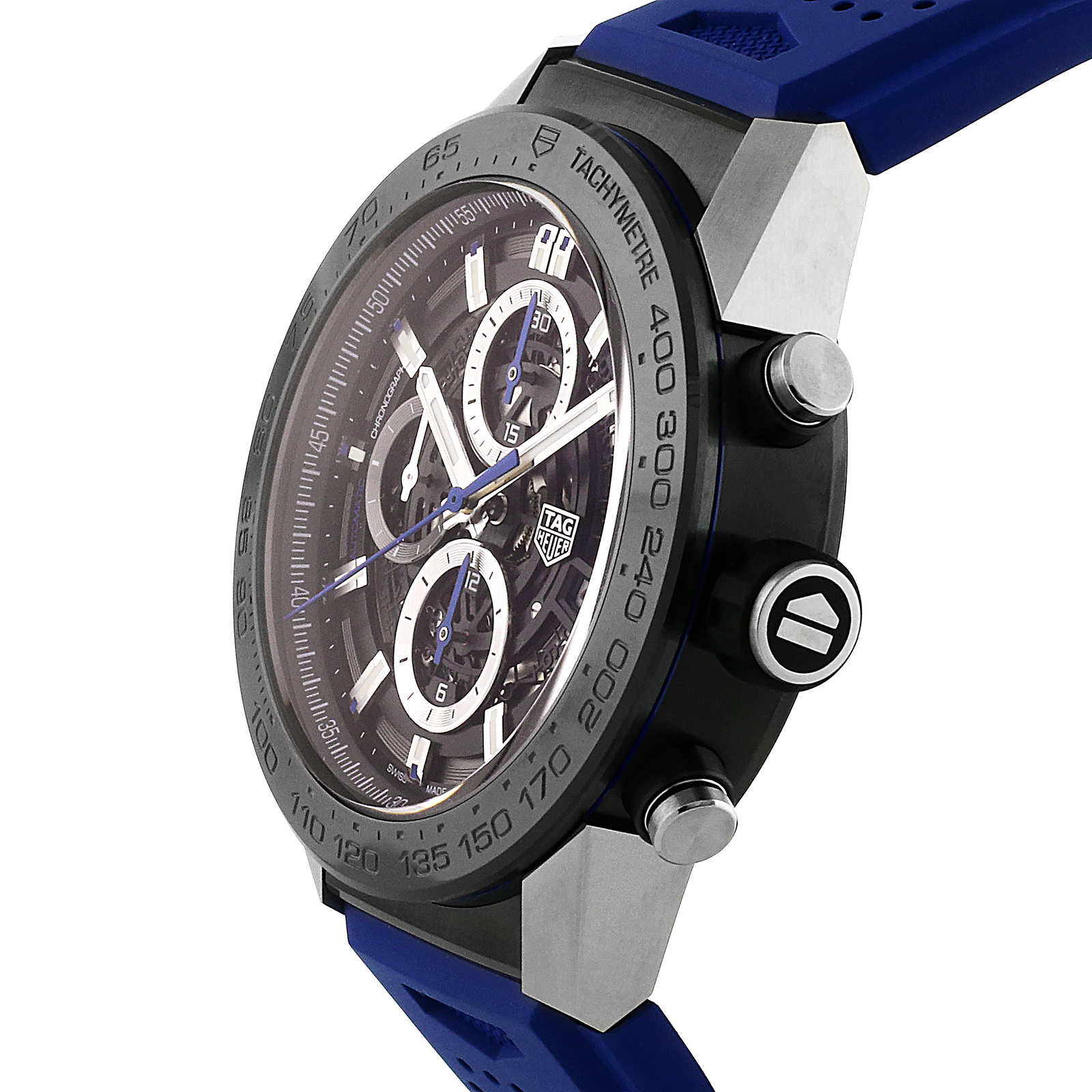 TAG Heuer Carrera Heuer 01 45mm Black Automatic Mens Watch TAG Heuer Carrera Heuer 01 45mm Black Automatic Mens Watch