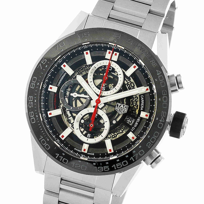 TAG Heuer Carrera Heuer 01 45mm Black Automatic Mens Watch