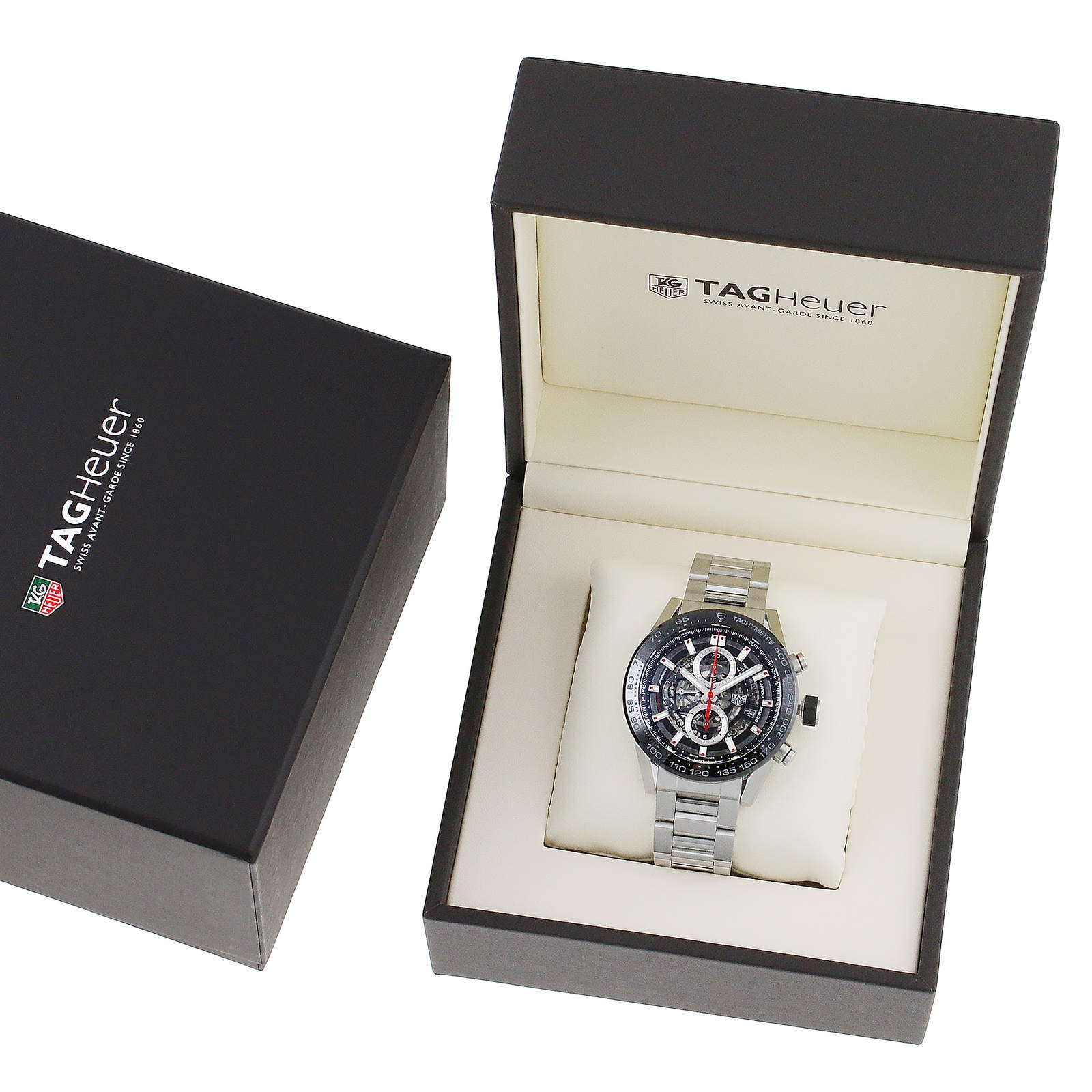 TAG Heuer Carrera Heuer 01 45mm Black Automatic Mens Watch