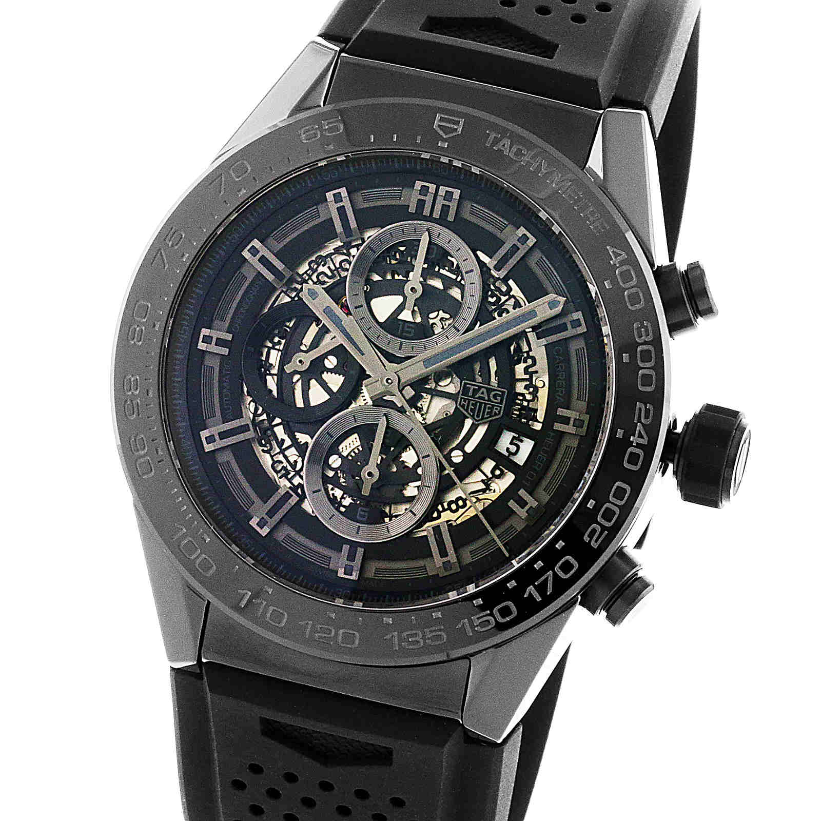 TAG Heuer Carrera Heuer 01 Skeleton Dial 45mm Automatic Mens Watch TAG Heuer Carrera Heuer 01 Skeleton Dial 45mm Automatic Mens Watch
