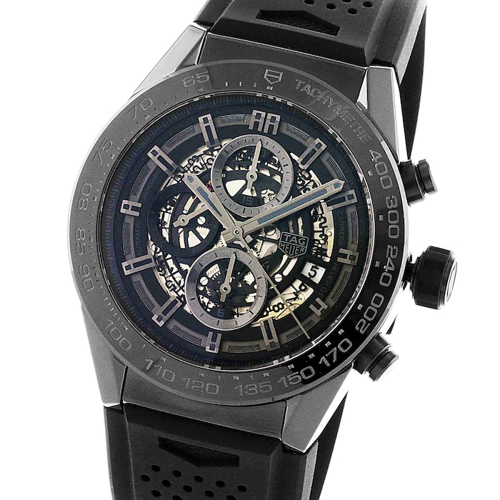 TAG Heuer Carrera Heuer 01 Skeleton Dial 45mm Automatic Mens Watch