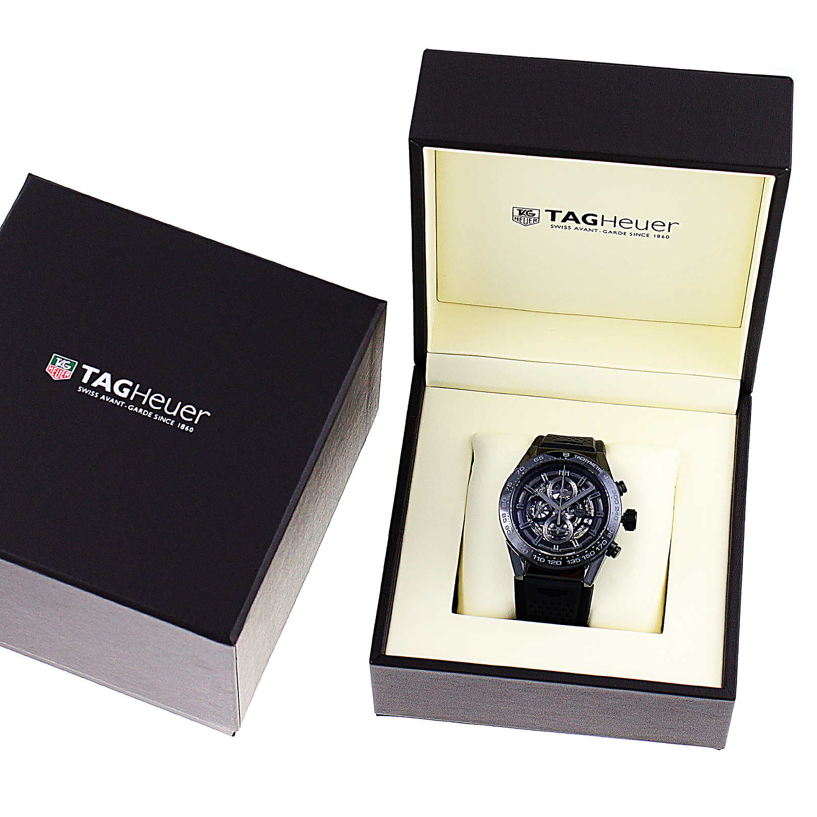 TAG Heuer Carrera Heuer 01 Skeleton Dial 45mm Automatic Mens Watch TAG Heuer Carrera Heuer 01 Skeleton Dial 45mm Automatic Mens Watch
