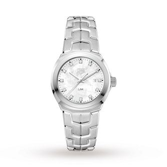 TAG Heuer Link Quartz Date Mother Of Pearl 32mm Ladies Watch TAG Heuer Link Quartz Date Mother Of Pearl 32mm Ladies Watch