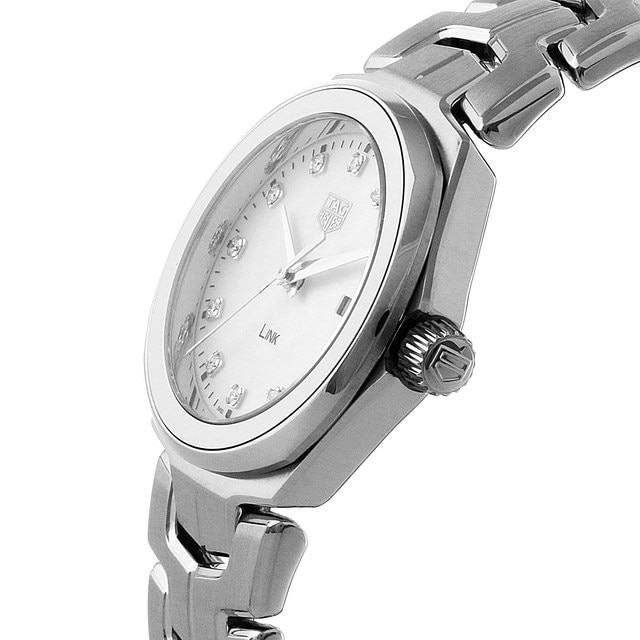 TAG Heuer Link Quartz Date Mother Of Pearl 32mm Ladies Watch