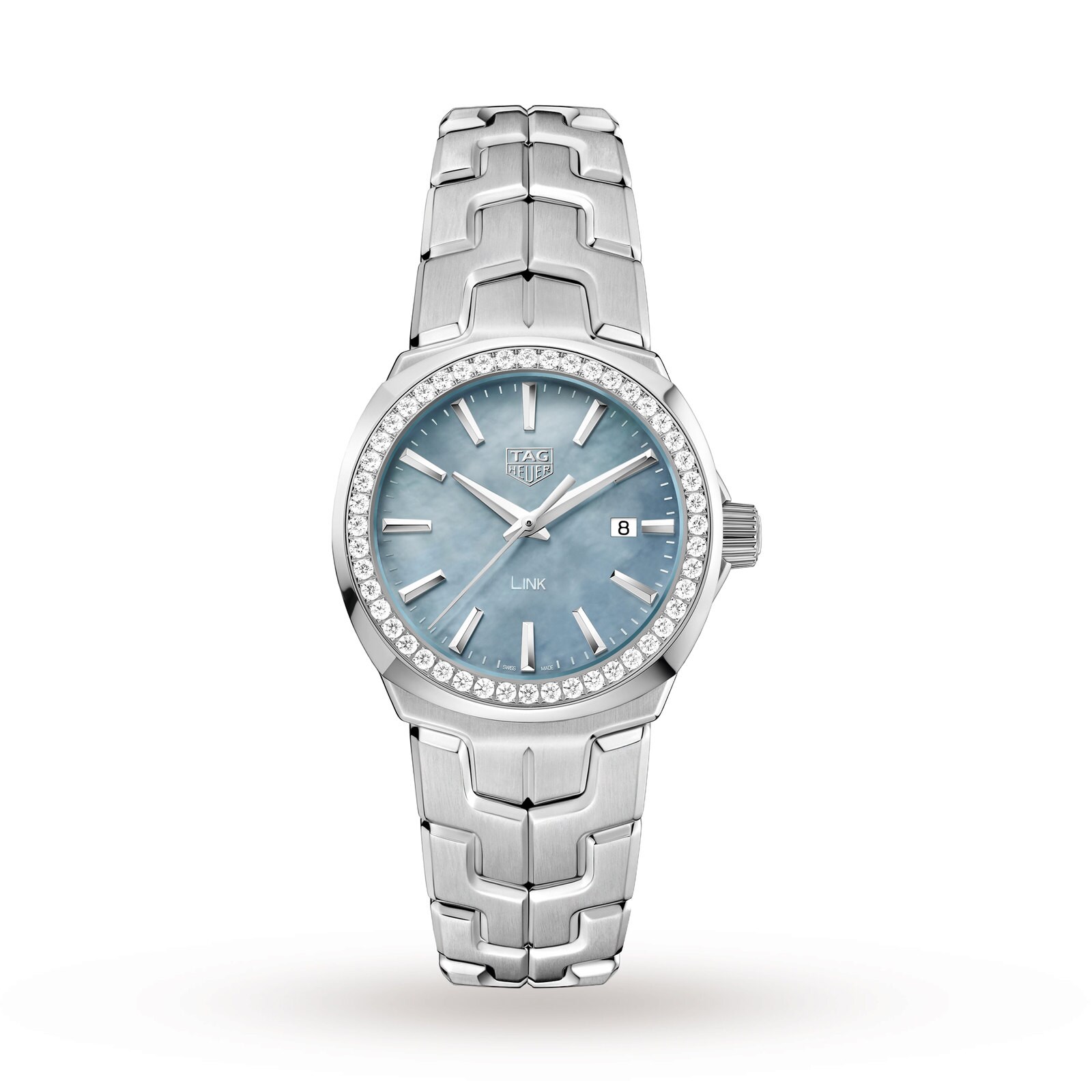 TAG Heuer Link Quartz Date Mother Of Pearl Ladies Watch
