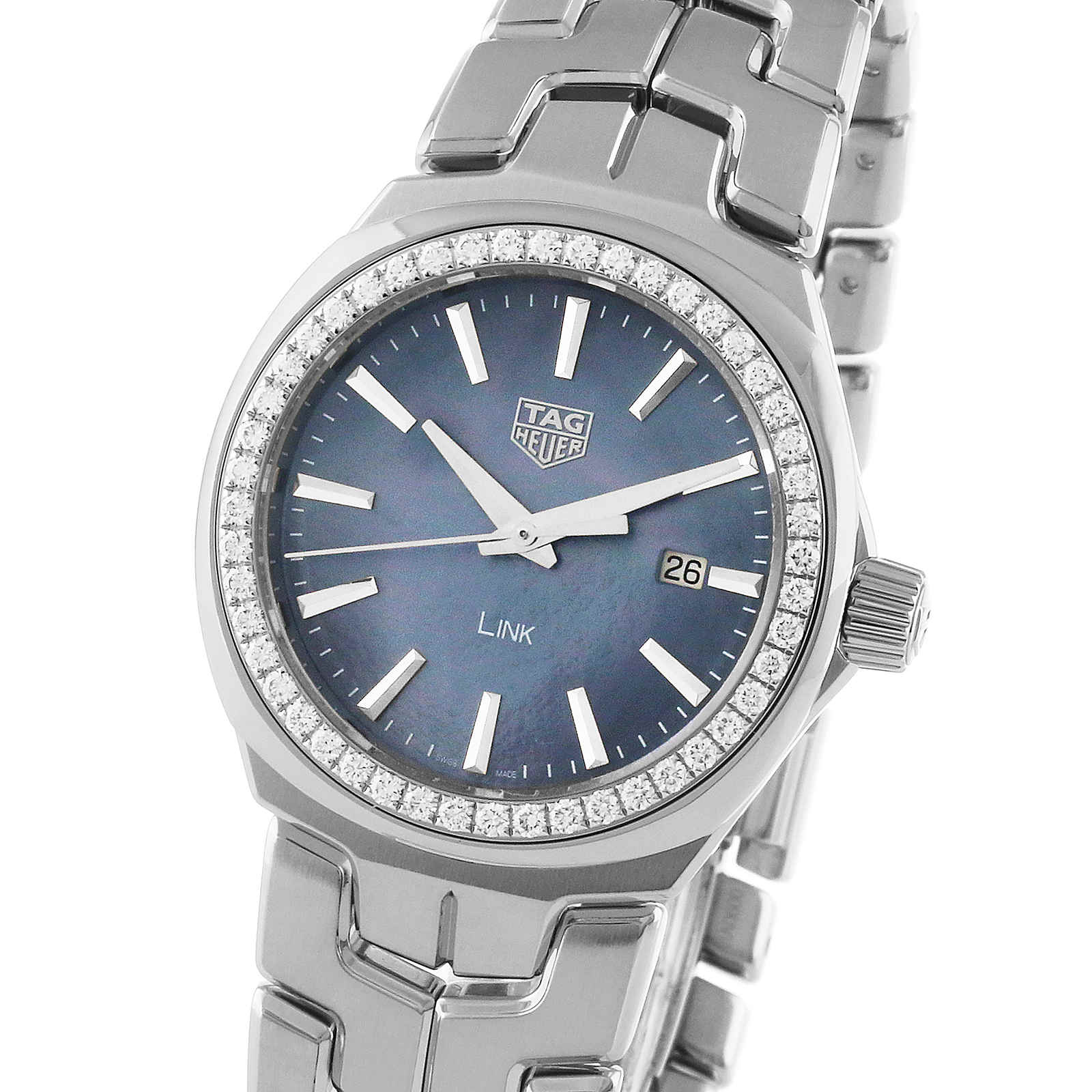 TAG Heuer Link Quartz Date Mother Of Pearl Ladies Watch