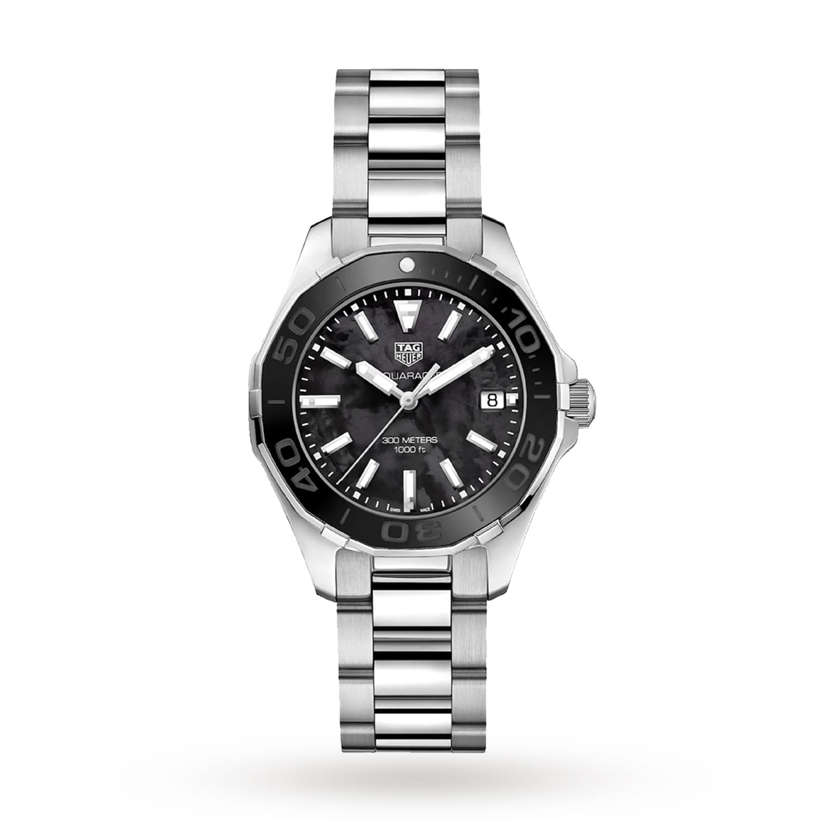 Tag heuer aquaracer 2025 black mother of pearl