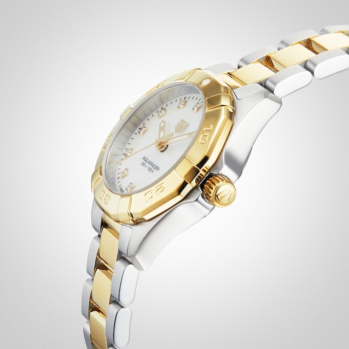 TAG Heuer Aquaracer Quartz Ladies Watch Steel and Yellow Gold - 32mm