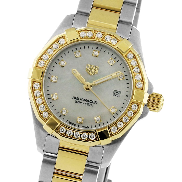 Tag Heuer - Aquaracer 27 mm Women's Mother of Pearl Dial Two-Tone