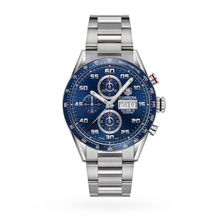 TAG Heuer Carrera Automatic Chronograph Calibre 16 Day-Date 43mm Mens Watch   | Watches Of Switzerland US