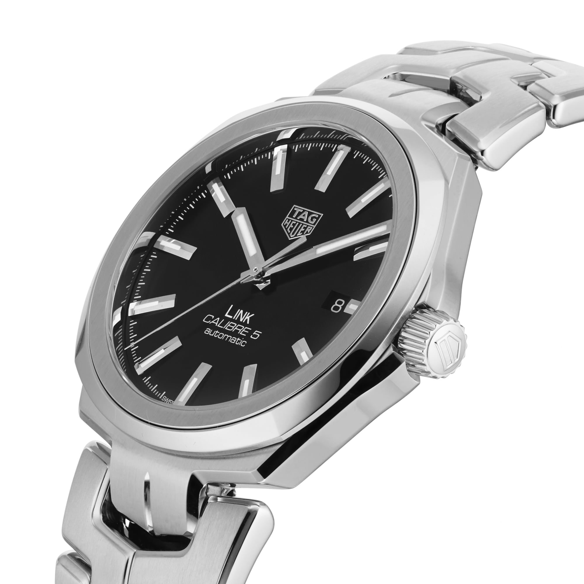 TAG Heuer Link Calibre 5 41mm Automatic Date Mens Watch TAG Heuer Link Calibre 5 41mm Automatic Date Mens Watch