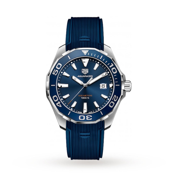  Tag Heuer Aquaracer Blue Dial Men's Watch WAY111C.BA0928 :  Clothing, Shoes & Jewelry