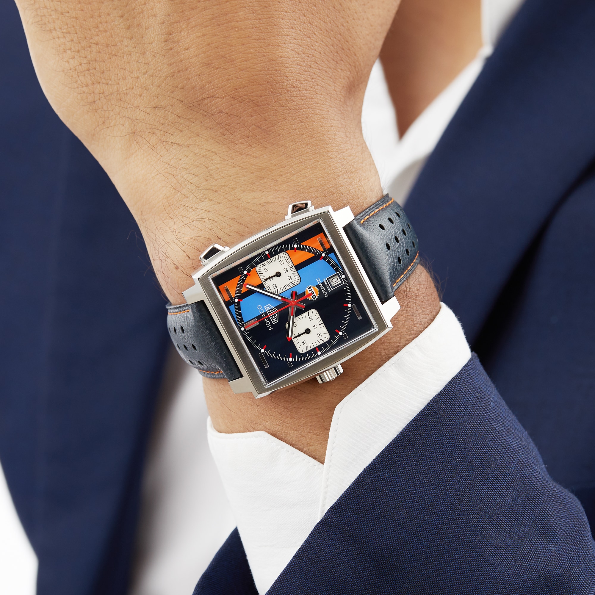 TAG Heuer Special Edition Monaco Gulf Calibre 11 39mm Mens Watch TAG Heuer Special Edition Monaco Gulf Calibre 11 39mm Mens Watch