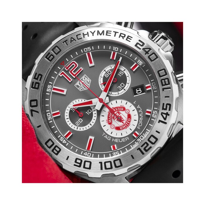 TAG Heuer Formula 1 Manchester United Special Edition Quartz Chronograph 43mm Mens Watch