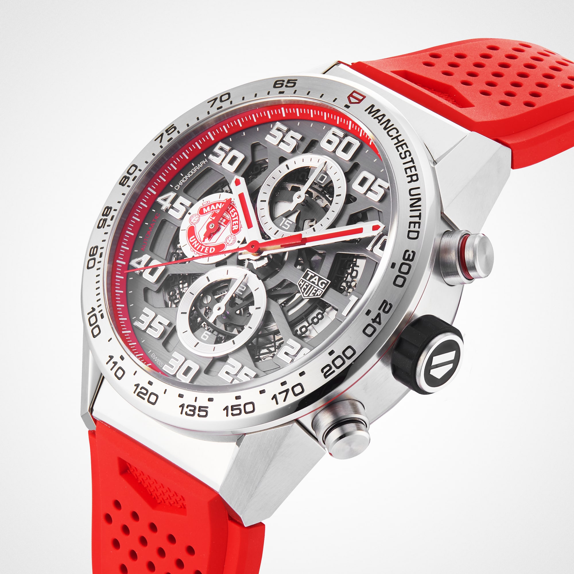 TAG Heuer Carrera Manchester United Limited Edition Steel Mens Watch  CAR201M Box Card | SwissWatchExpo