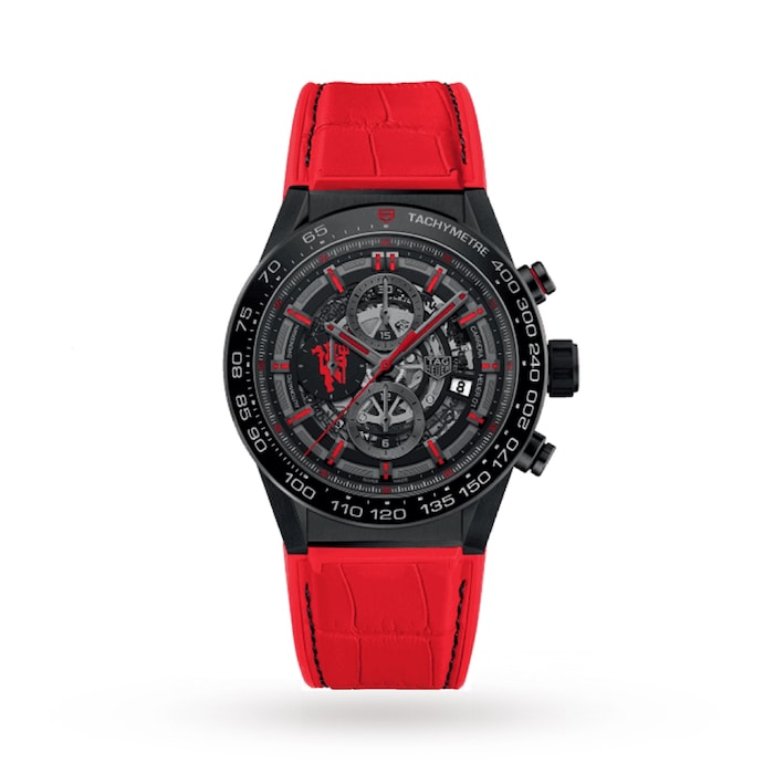 TAG Heuer Carrera Black Skeleton Limited Edition 45mm Mens Watch