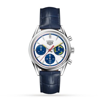 TAG Heuer Carrera Calibre Heuer 02 160 Years Silver Limited Edition 39mm Mens Watch TAG Heuer Carrera Calibre Heuer 02 160 Years Silver Limited Edition 39mm Mens Watch