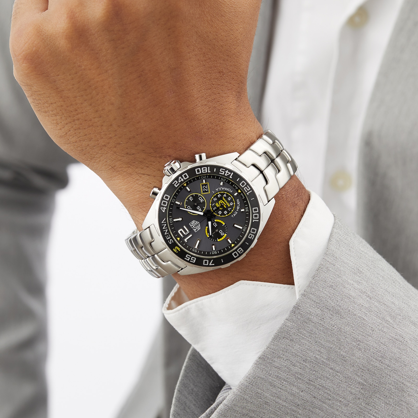 TAG Heuer Special Edition Formula 1 Senna Quartz Chronograph 43mm Mens Watch