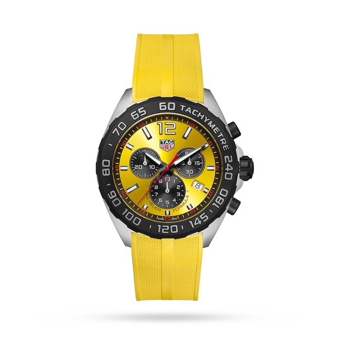 TAG Heuer Formula 1 Chronograph 43mm Mens Watch Yellow