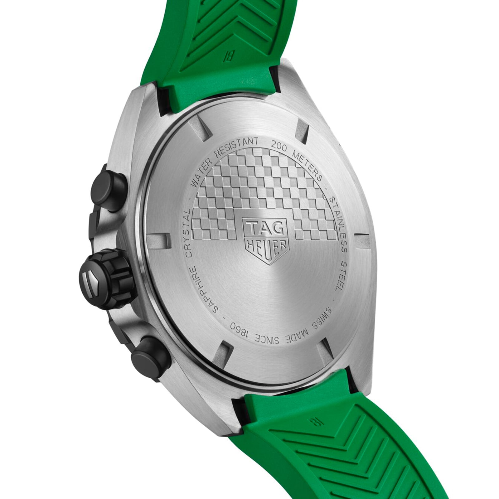 TAG Heuer Formula 1 Quartz Chronograph 200M 43mm Mens Watch Green Rubber