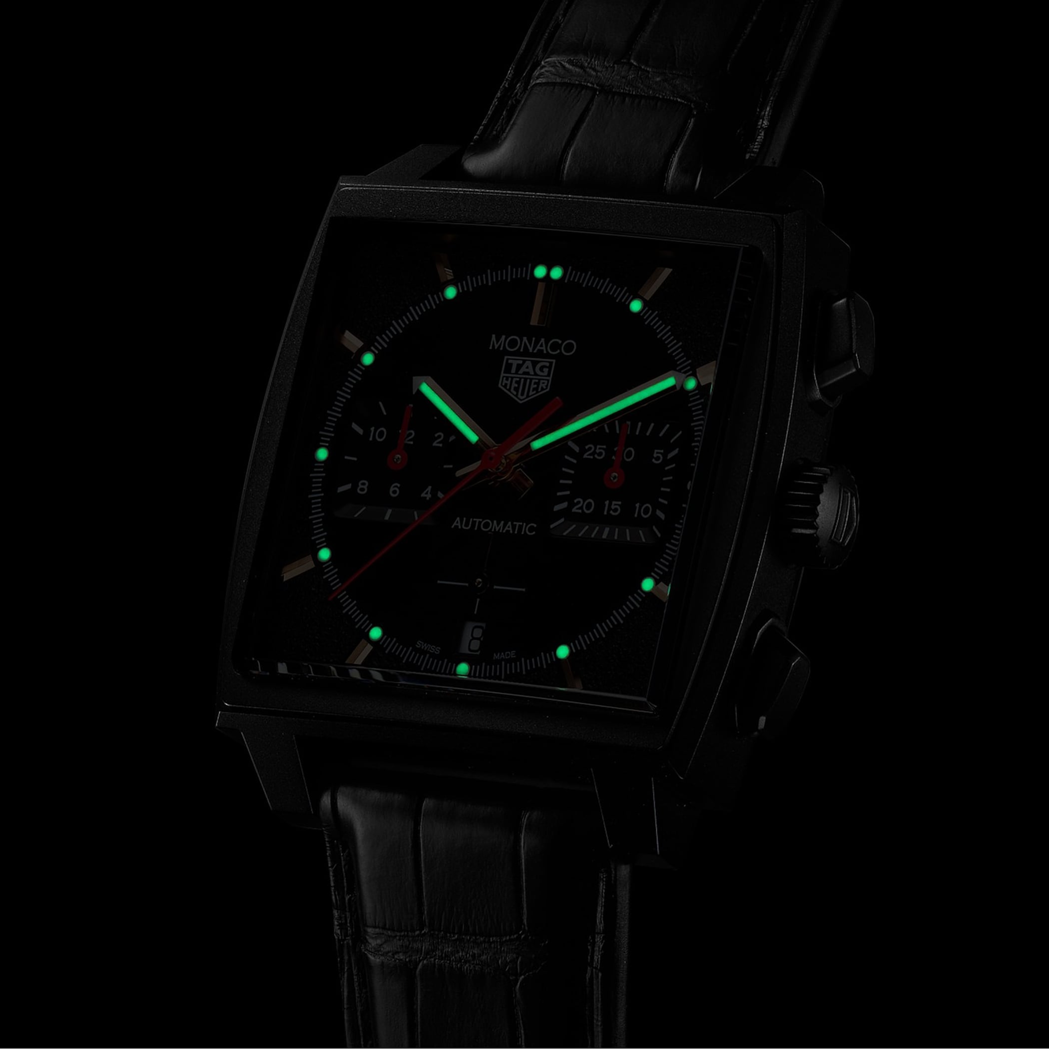 TAG Heuer Monaco Dark Lord 39mm Mens Watch TAG Heuer Monaco Dark Lord 39mm Mens Watch