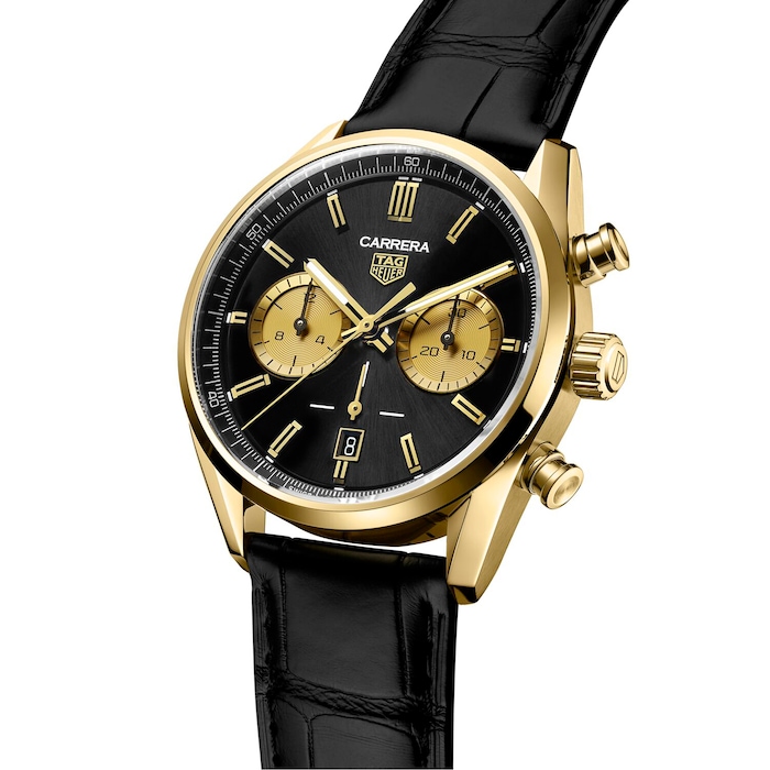 Black and Gold is a Racy Look – The New TAG Heuer Carrera Chronograph -  Revolution Watch
